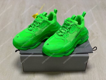 Replica Balenciaga Triple S Clear Sole Green