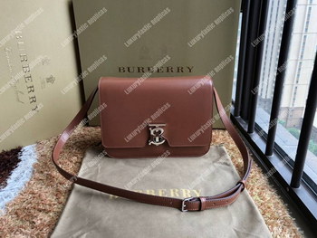 Replica Burberry Small Leather TB Bag Brown