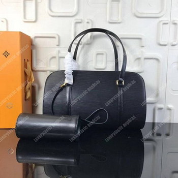 Replica LV Soufflot Bag Black Epi Leather Noir