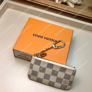 Replica LV Key Pouch Damier Azur Canvas