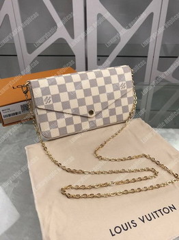Replica LV Pochette Felicie Damier Azur Canvas