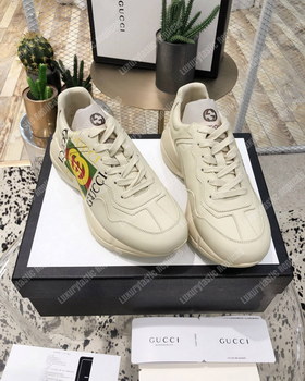 Replica Gucci Rhyton Gucci Logo Leather Sneaker