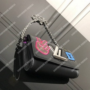 Replica LV Twist Chain Wallet Epi Leather Travel and Trunk Making Heritage Black