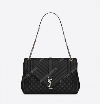 Replica Saint Laurent Classic Large Soft Envelope Black