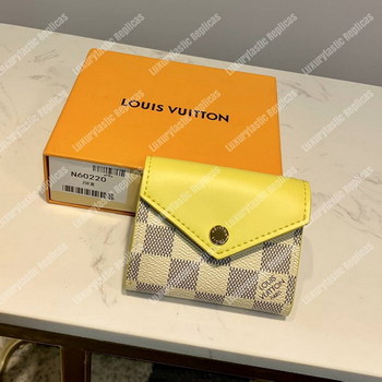 Replica LV Zoe Wallet Pineapple Yellow