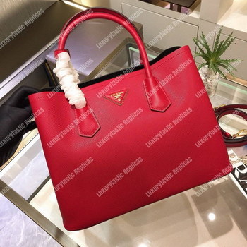 Replica Prada Double Medium Bag Red