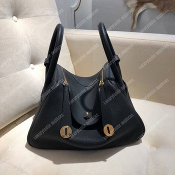 Replica Hermes Lindy 26 Bag Clemence Black