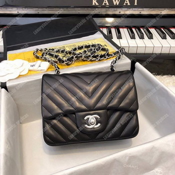 Replica Chanel Mini Flap Bag Black