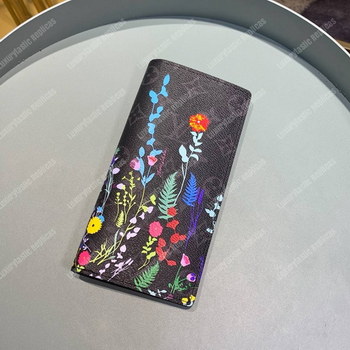 Replica LV Flower Brazza Wallet Monogram Eclipse Canvas