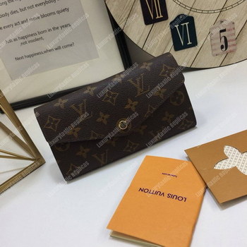 Replica LV Sarah Wallet Monogram Brown