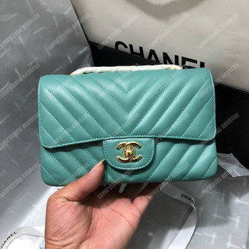 Replica Chanel Mini Flap Bag Light Blue