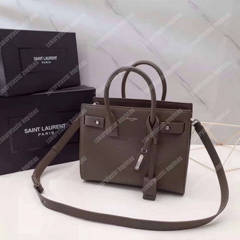 Replica Saint Laurent Sac De Jour Baby Grained Leather Brown