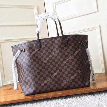 Replica Louis Vuitton Neverfull Replica GM Damier Ebene