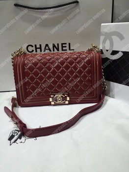 Replica Chanel Boy Handbag Burgundy