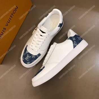 Replica LV Rivoli Sneakers Monogram Blue