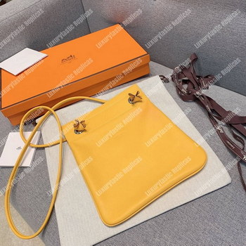 Replica Hermes Aline Mini Bag Swift Yellow Soleil