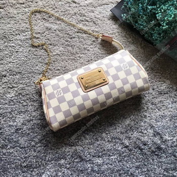 Replica LV Eva Clutch Damier Azur Canvas