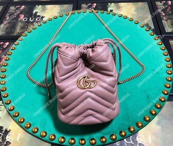 Replica Gucci GG Marmont Mini Bucket Bag Grey