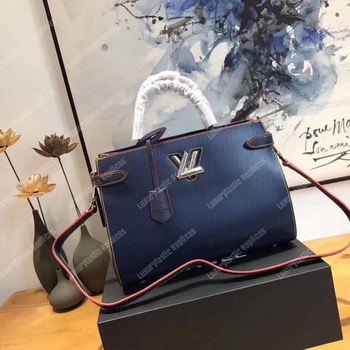 Replica LV Twist Tote Epi Leather Indigo