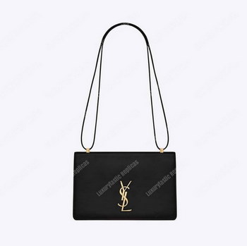 Replica Saint Laurent Medium Dylan Monogram Satchel Black Leather