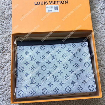 Replica LV Pochette Voyage MM Monogram White Blue
