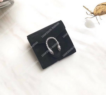 Replica Gucci Dionysus Suede Wallet Black