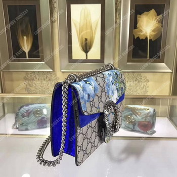 Replica Gucci Dionysus Blue Blooms Print Mini Chain Bag