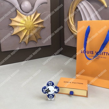 Replica LV Vivienne Monogram Giant Bag Charm and Key Holder Blue