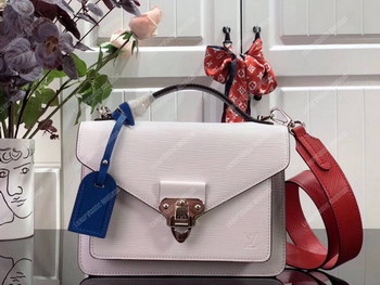 Replica LV Pochette Epi Leather BlackWhite