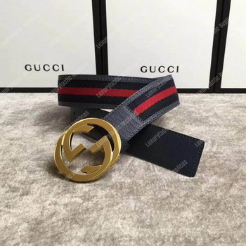 Replica Gucci Web Belt with G Buckle