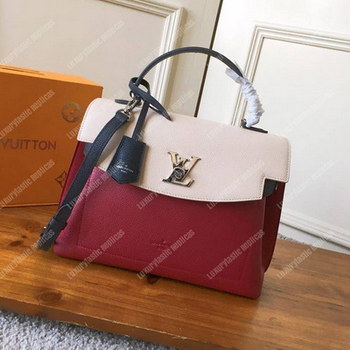 Replica LV Lockme Ever MM Lie De Vin Etain Creme