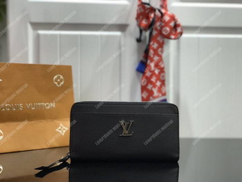 Replica LV Lockme Zippy Wallet Noir
