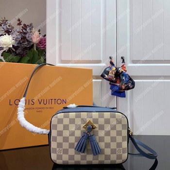 Replica LV Saintonge Handbag Damier Azur Sky Blue