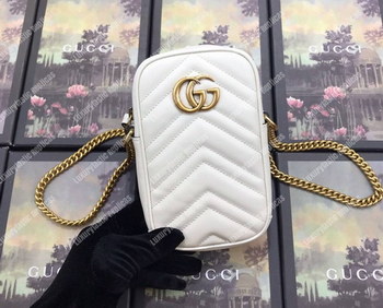 Replica Gucci GG Marmont mini bag white