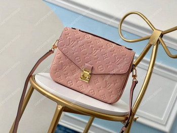 Replica LV Pochette Metis Monogram Empreinte Leather Rose Poudre
