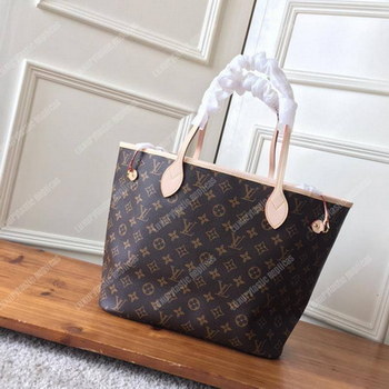 Replica LV Neverfull MM Monogram Rose Ballerine