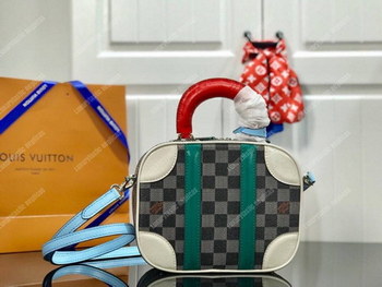 Replica LV Mini Luggage BB Damier Black and White