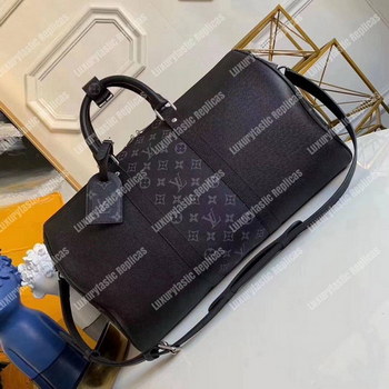 Replica LV Keepall Bandouliere 50 Noir