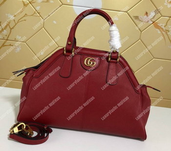 Replica Gucci Re Belle Medium Shoulder Bag Leather Red