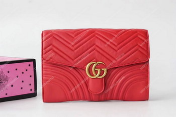 Replica Gucci GG Marmont Clutch Red