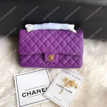 Replica Chanel Medium Classic Handbag Purple