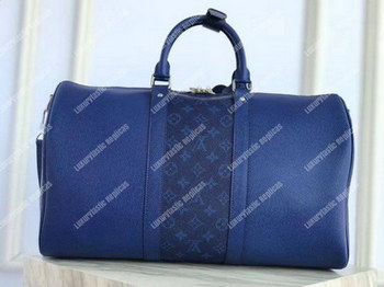 Replica LV Keepall Bandouliere 50 Cobalt