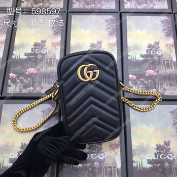 Replica Gucci GG Marmont Mini Bag Noir