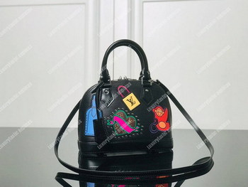 Replica LV Alma BB Epi Leather Trunk Maker Black