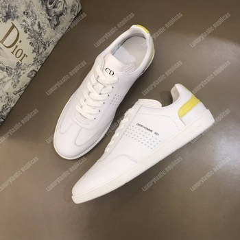 Replica Dior “B01” Sneaker White Suede CalfskinWhite Smooth Calfskin