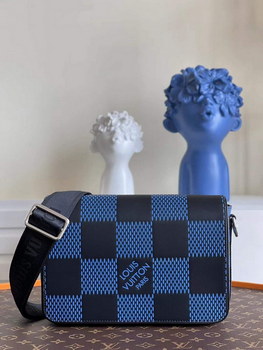 Replica Nice Price Louis Vuittion N50037 Studio Messenger Navy Damier Infini 3D Cowhide Leather