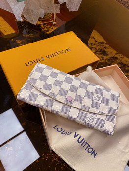 Replica Replica Louis Vuitton N41625 Women Emilie Wallet Damier Azur Canvas