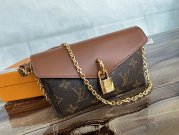 Replica Replica Louis Vuitton M80763 Padlock On Strap Monogram Coated Canvas and Cowhide Leather