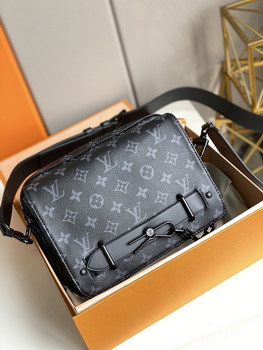 Replica Original Copy Louis Vuitton M45585 Steamer Messenger Monogram Eclipse Coated Canvas