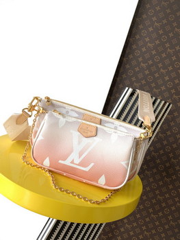 Replica AAA Replica Louis Vuitton M57633 Multi Pochette Accessoires Pastel Colored Monogram Giant Canva Pink